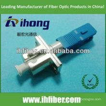 LC metal female SC plastic male fiber adapter